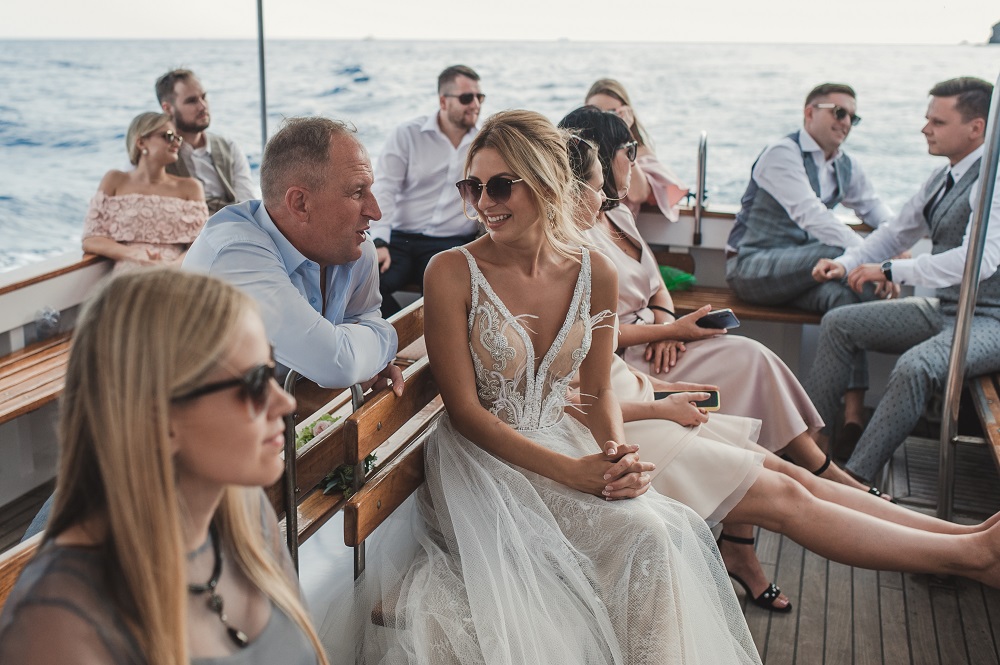 vestuves jachtoje, vestuves italijoje, vestuves kitaip, vestuves prie juros